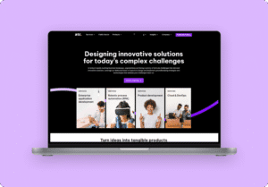 ATC website design portfolio showcasing international responsive web design project