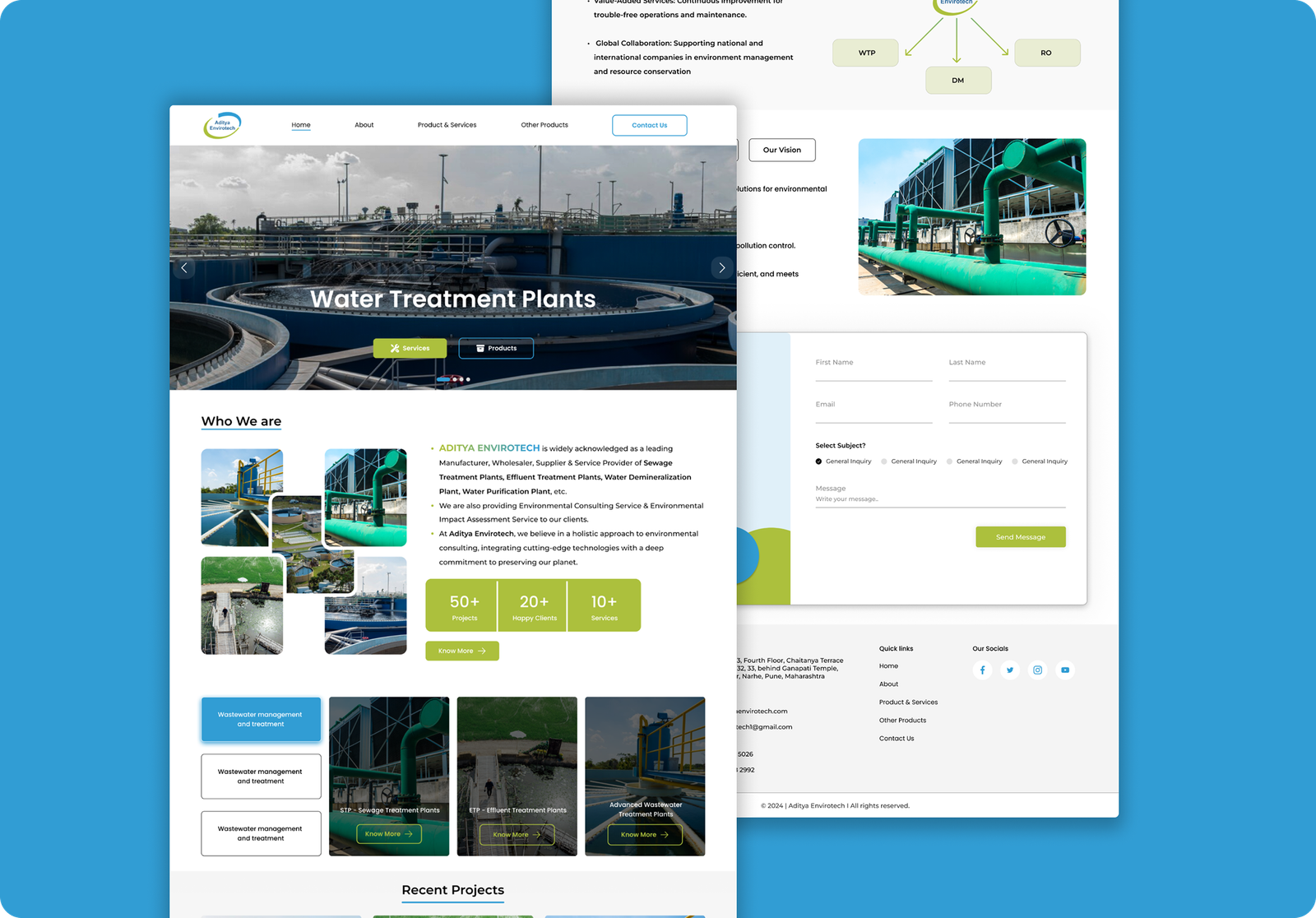 Cool and Clean website design portfolio showcasing responsive cleaning service web design