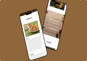 Ganesh Bhel website design portfolio in Pune showcasing responsive food business web design