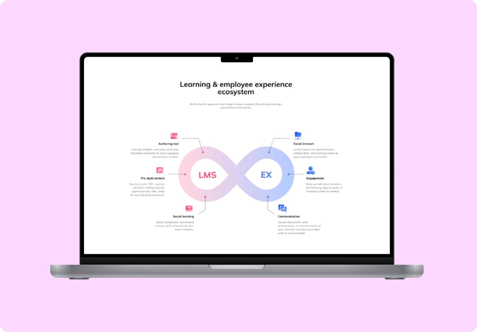 Auzmor website design portfolio for international education client showcasing modern e-learning web design