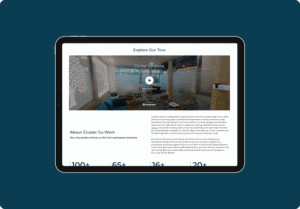 SEO portfolio for Cluster CoWorks showcasing digital marketing results for coworking space