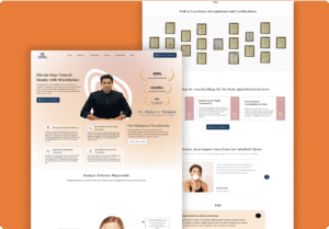 Digital marketing and SEO portfolio for M Aesthetics skincare clinic showcasing beauty and aesthetics SEO results