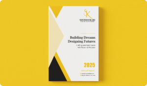 "Shubhankari Constructions and Interior website design portfolio showcasing construction and interior design services