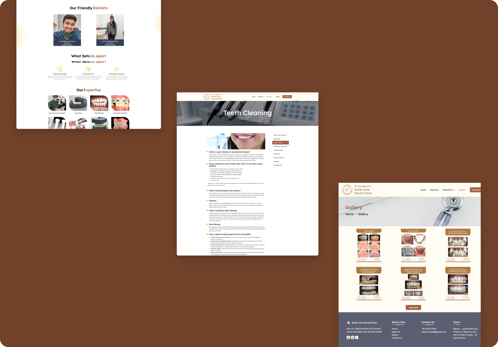 Smile Care Dental Clinic Mumbai website design and SEO portfolio showcasing dental digital marketing success