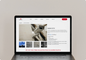 Supra Security website design portfolio for CCTV camera service provider with responsive security solutions web design