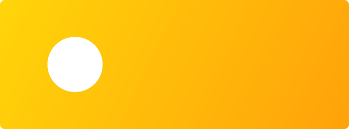 White circle on left of rectangle with yellow-orange gradient, ideal for digital marketing, branding, web design, and UI/UX visuals.